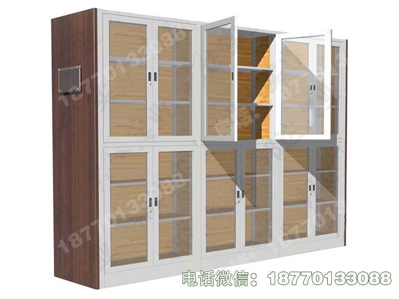泗县木护板玻璃门文物储藏柜