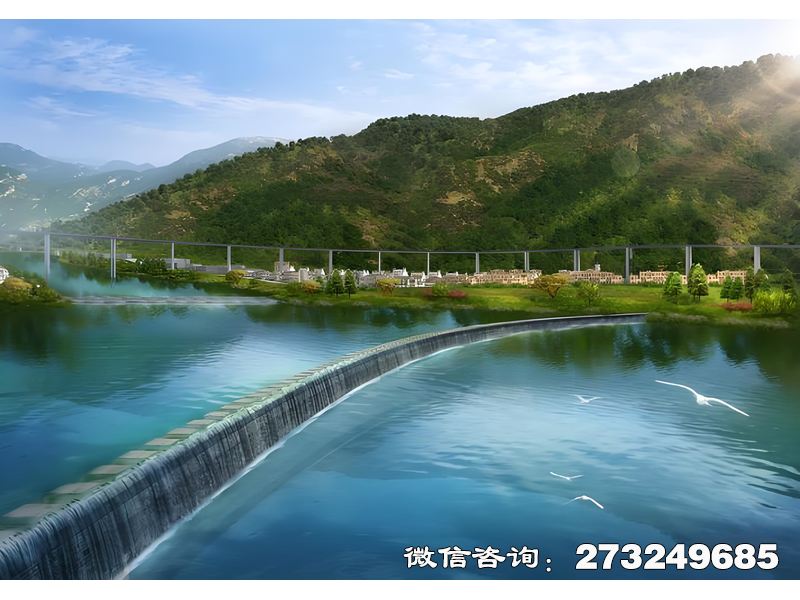 南岸河道景观液压坝